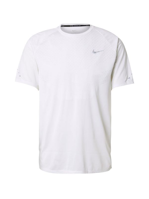 NIKE NIKE Tehnička sportska majica 'ADV STRIDE'  siva / bijela