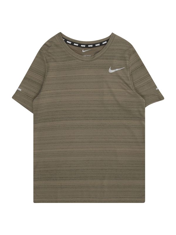 NIKE NIKE Tehnička sportska majica 'Miler'  maslinasta