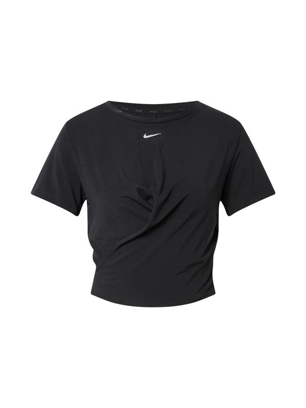 NIKE NIKE Tehnička sportska majica 'One Luxe'  crna / bijela