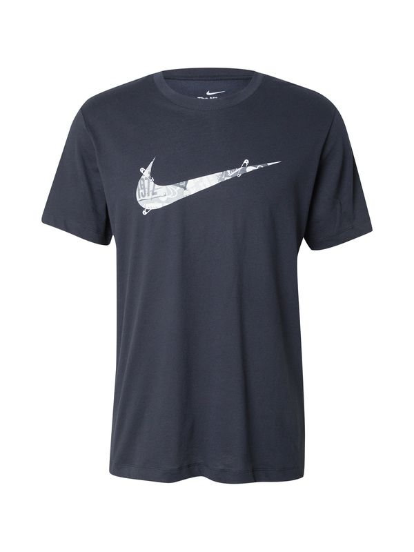 NIKE NIKE Tehnička sportska majica 'RUN ENERGY'  siva / crna / bijela
