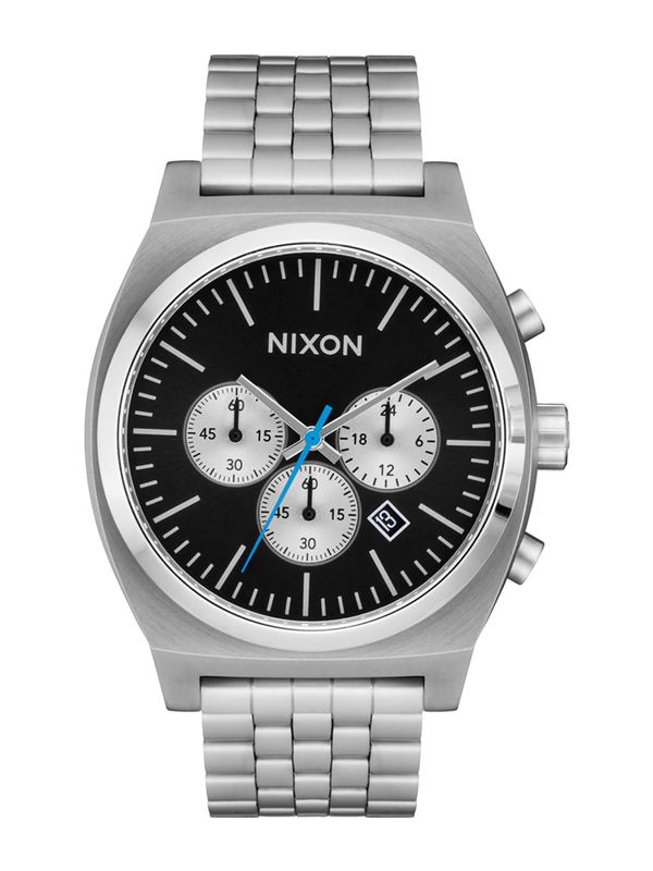 Nixon Nixon Analogni sat 'Time Teller Chrono'  crna / srebro