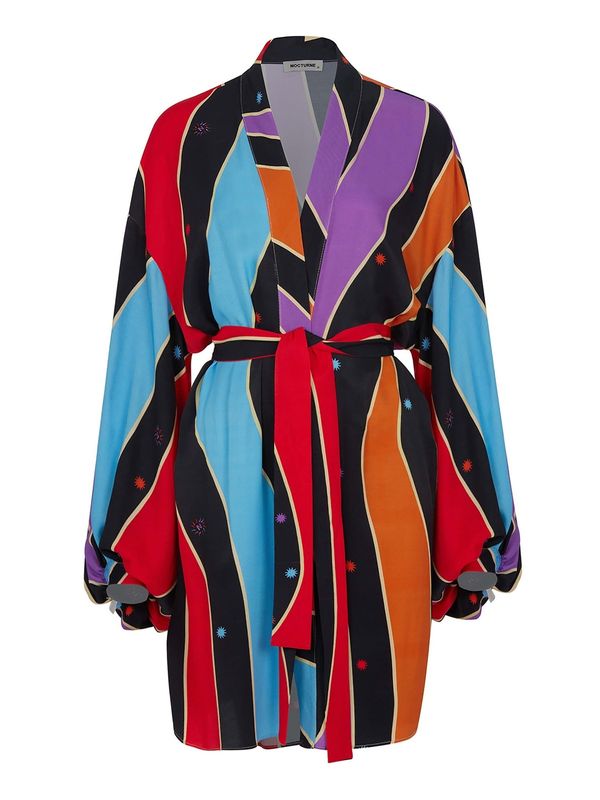 NOCTURNE NOCTURNE Kimono  svijetloplava / ljubičasta / crvena / crna