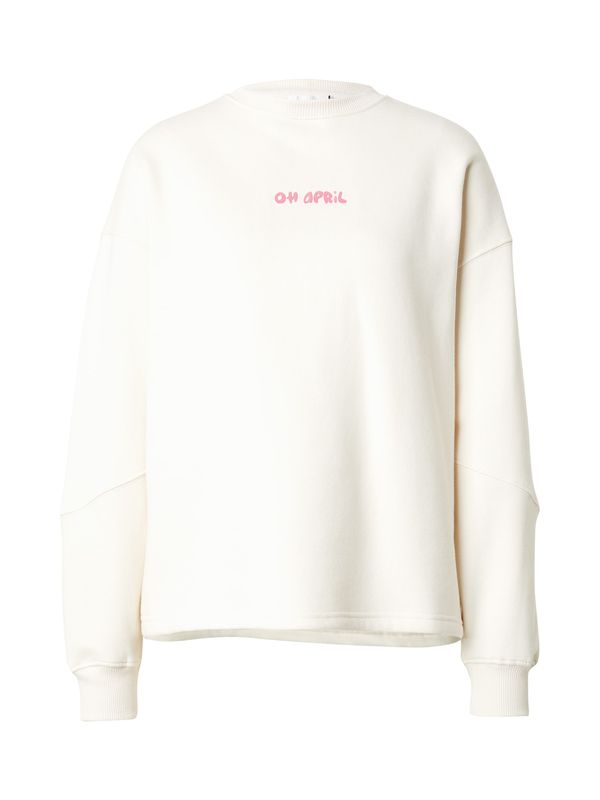 OH APRIL OH APRIL Sweater majica 'Era Of Me'  svijetlobež / ružičasta