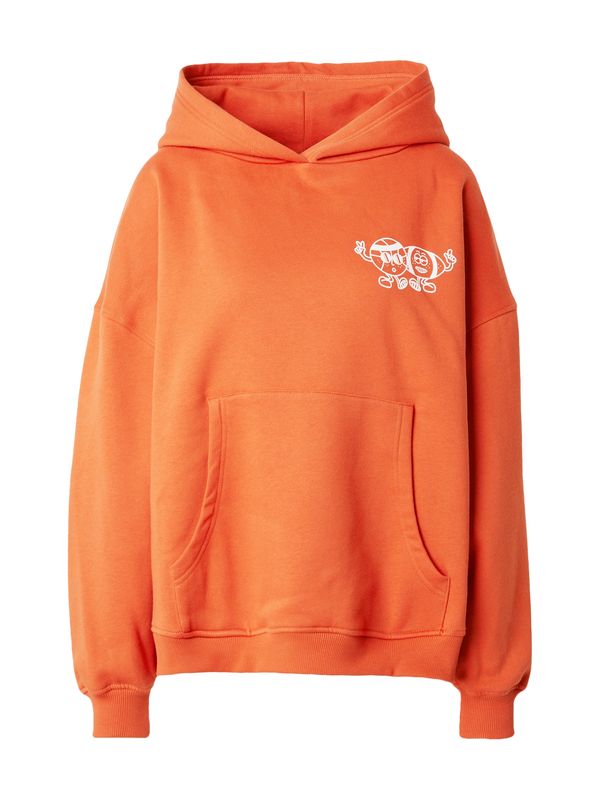 OH APRIL OH APRIL Sweater majica  narančasto crvena / bijela