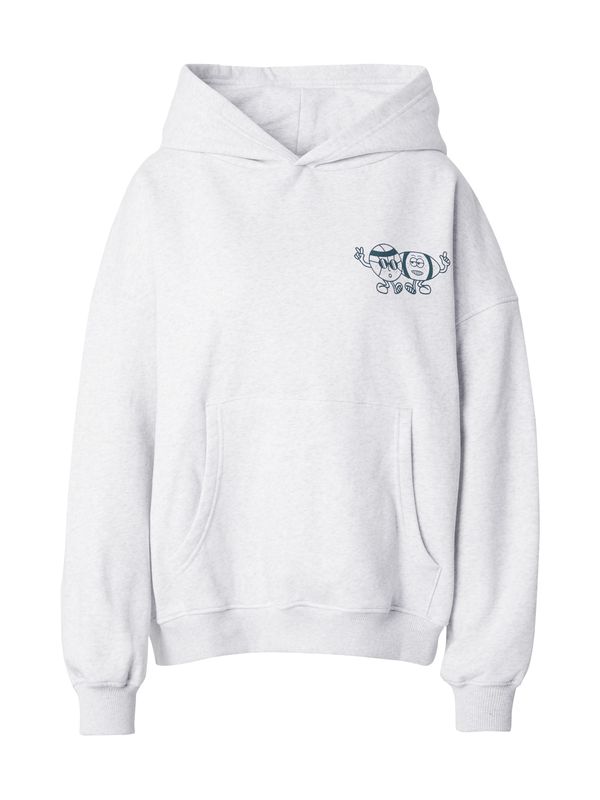 OH APRIL OH APRIL Sweater majica  siva melange / tamno zelena