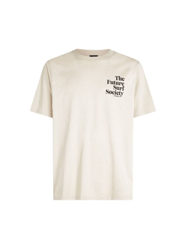 O'NEILL O'NEILL Majica 'The Future Surf Society'  bež / crna