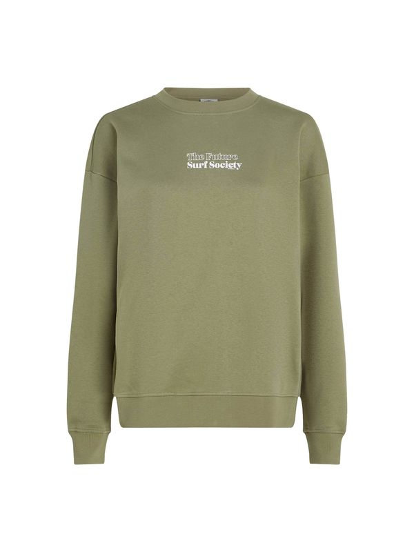 O'NEILL O'NEILL Sweater majica 'Future Surf Society'  maslinasta / bijela