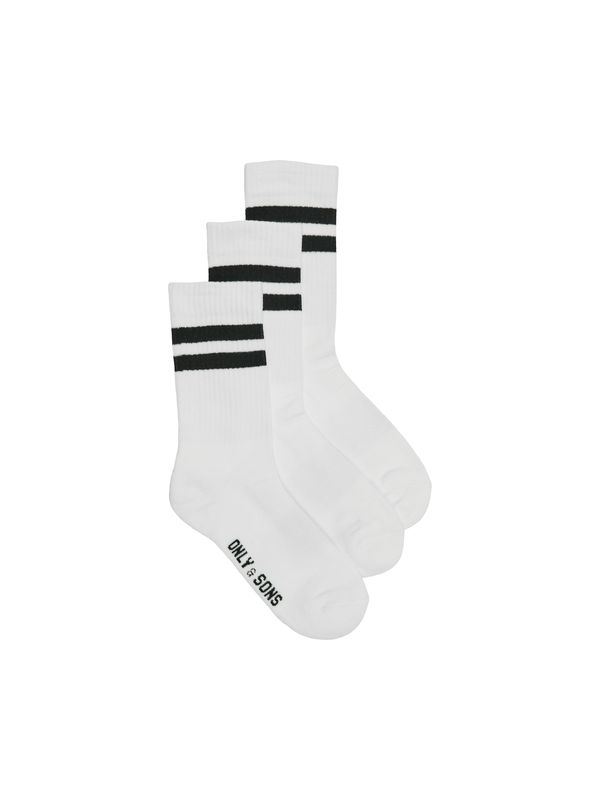 Only & Sons Only & Sons Čarape 'ONSRODY'  crna / bijela