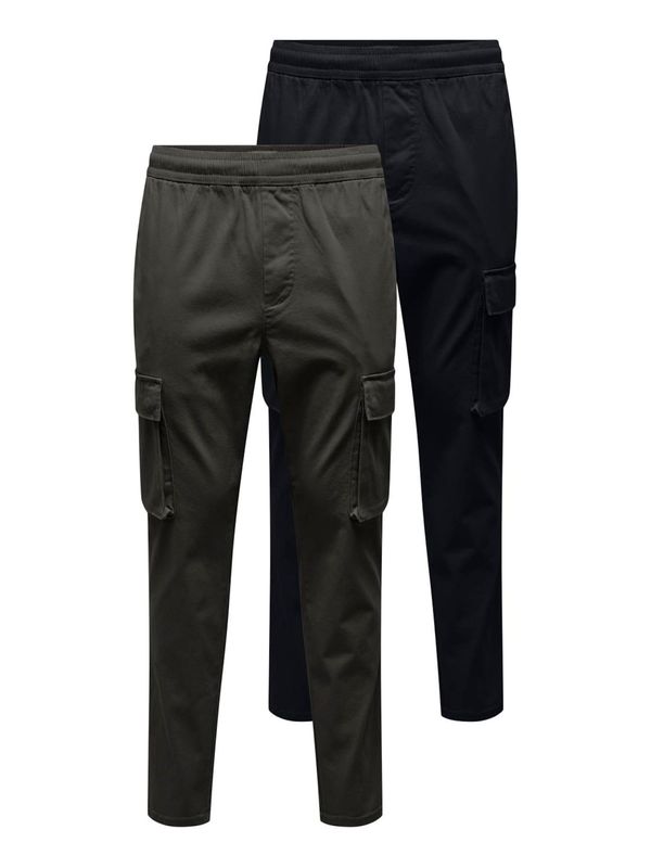 Only & Sons Only & Sons Cargo hlače 'ONSCAM'  kraljevski zelena / crna