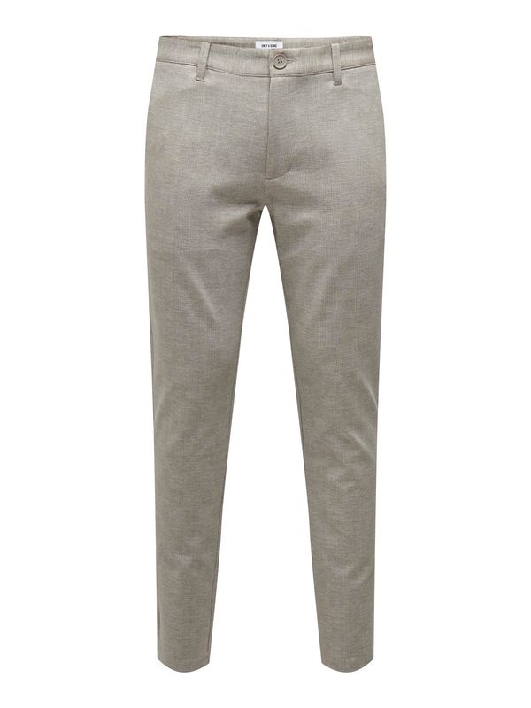 Only & Sons Only & Sons Chino hlače 'Mark'  kameno siva / bijela