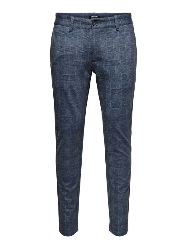 Only & Sons Only & Sons Chino hlače 'Mark'  mornarsko plava / noćno plava / bijela