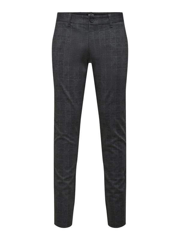 Only & Sons Only & Sons Chino hlače 'Mark'  siva / crna melange