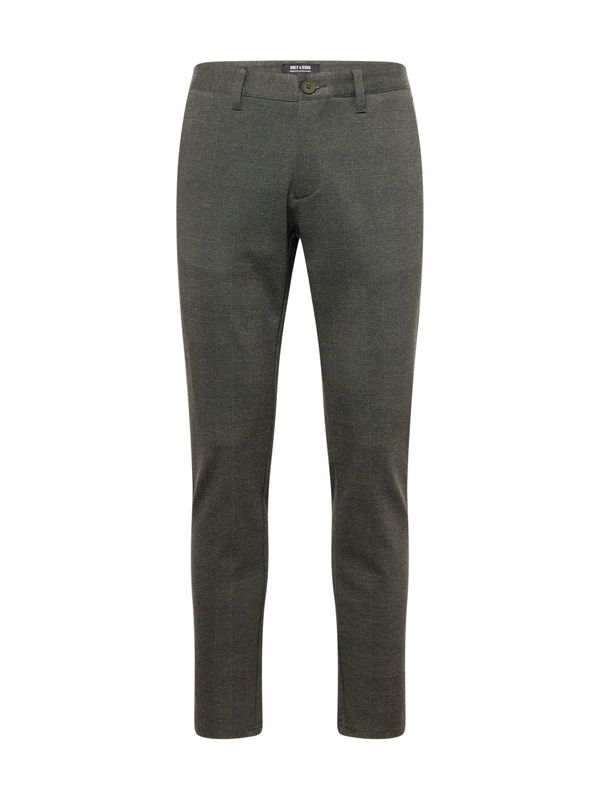 Only & Sons Only & Sons Chino hlače 'Mark'  siva / maslinasta