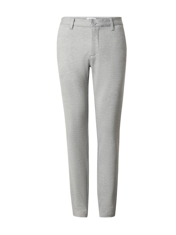 Only & Sons Only & Sons Chino hlače 'ONSMark'  siva melange / bijela