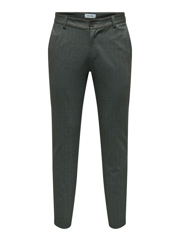 Only & Sons Only & Sons Hlače 'Mark'  smeđa / siva melange / crna