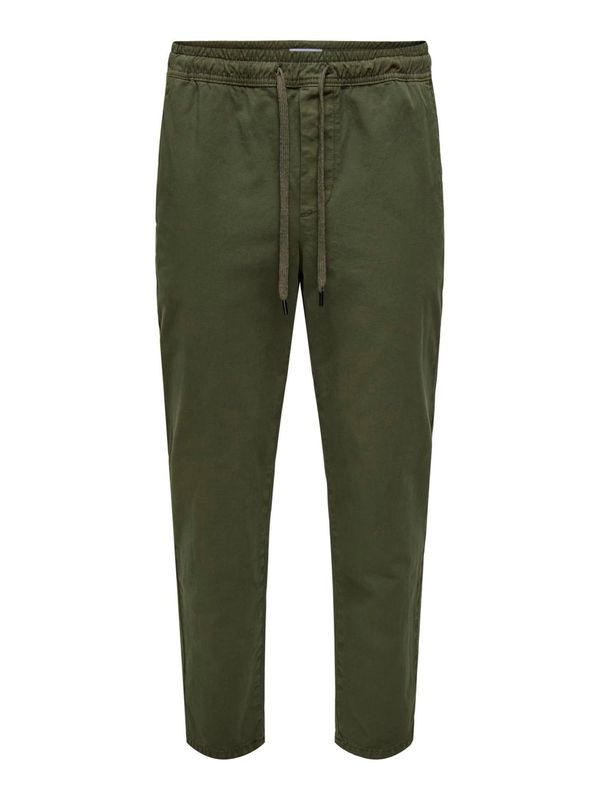 Only & Sons Only & Sons Hlače 'ONSLINUS'  tamno zelena