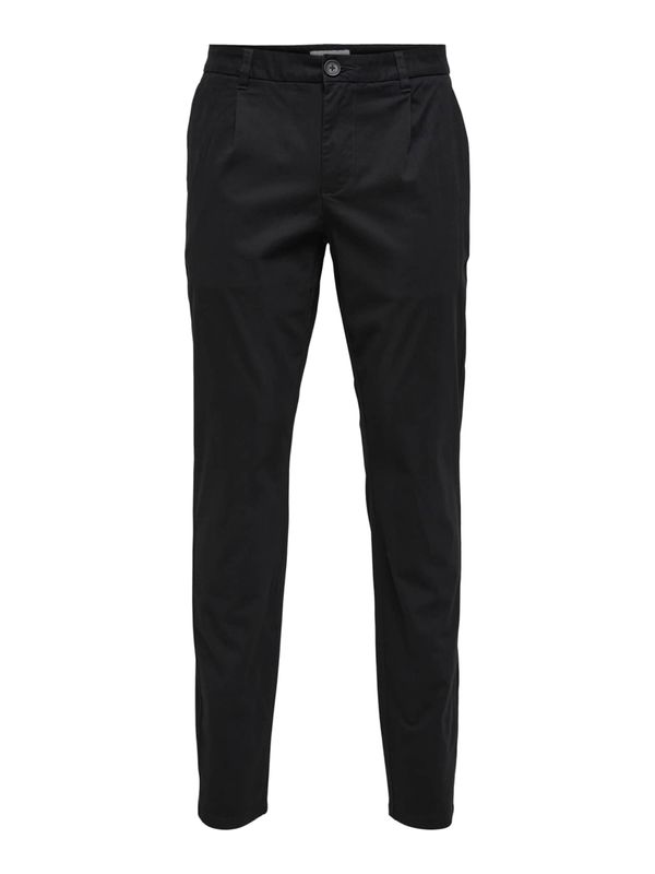 Only & Sons Only & Sons Hlače s naborima 'Cam'  crna