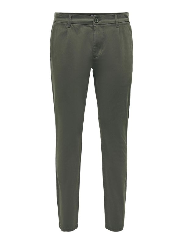 Only & Sons Only & Sons Hlače s naborima 'Cam'  kaki