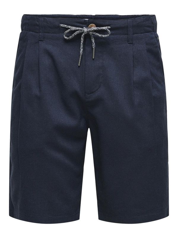 Only & Sons Only & Sons Hlače s naborima 'LEO'  morsko plava