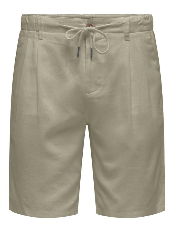 Only & Sons Only & Sons Hlače s naborima 'LEO'  tamno bež