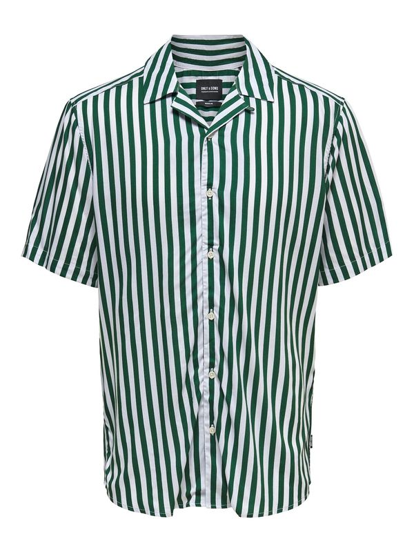 Only & Sons Only & Sons Košulja 'Wayne'  tamno zelena / bijela