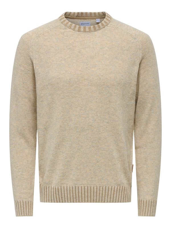 Only & Sons Only & Sons Pulover  bež melange