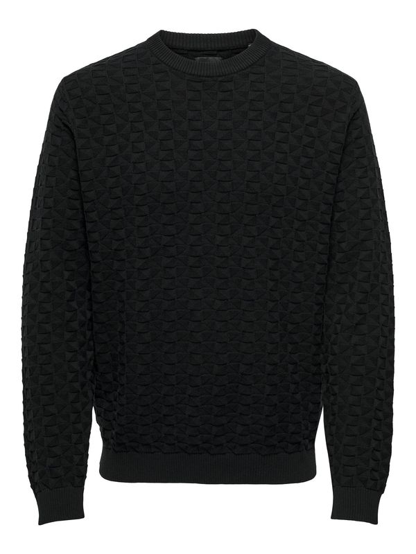 Only & Sons Only & Sons Pulover 'Kalle'  crna