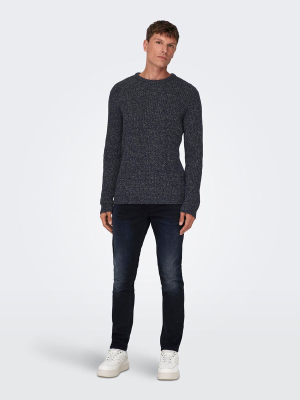 Only & Sons Only & Sons Pulover 'MALAKI'  mornarsko plava