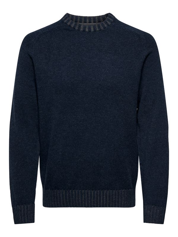 Only & Sons Only & Sons Pulover  mornarsko plava