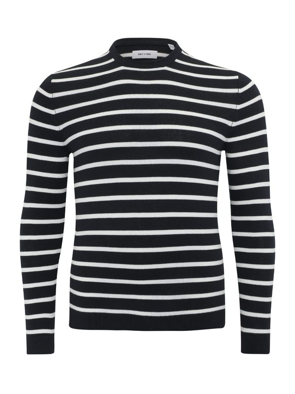Only & Sons Only & Sons Pulover 'ONSALEX'  morsko plava / bijela