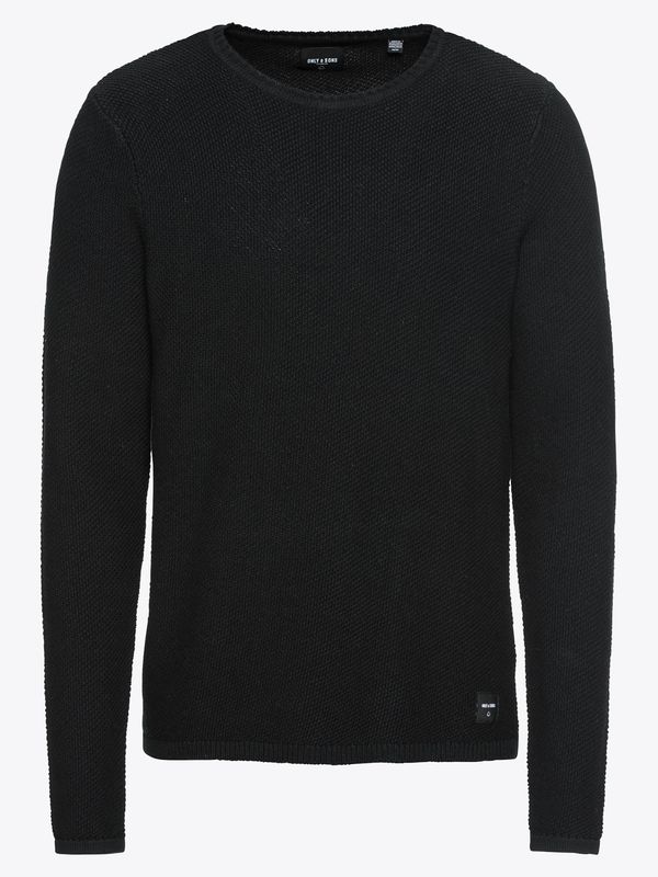 Only & Sons Only & Sons Pulover 'onsDAN 7 STRUCTURE CREW NECK NOOS'  crna