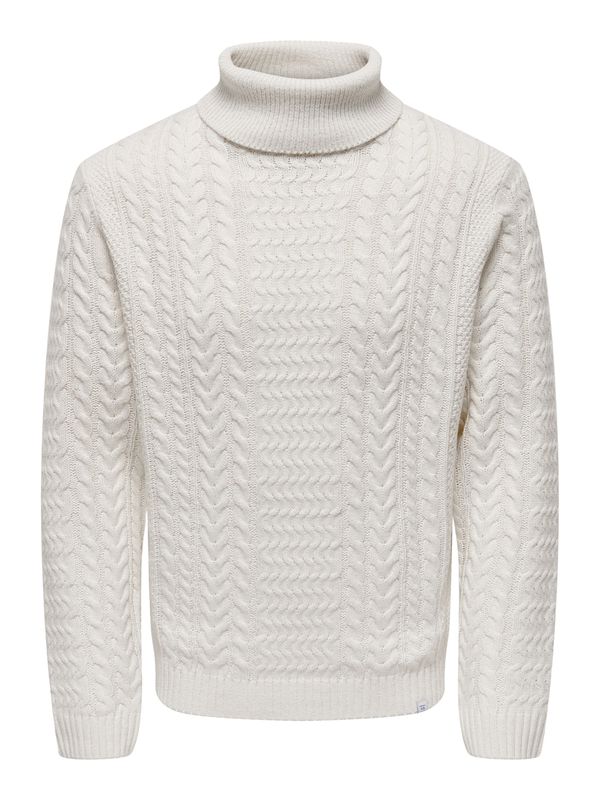 Only & Sons Only & Sons Pulover 'ONSFLETCHER'  prljavo bijela