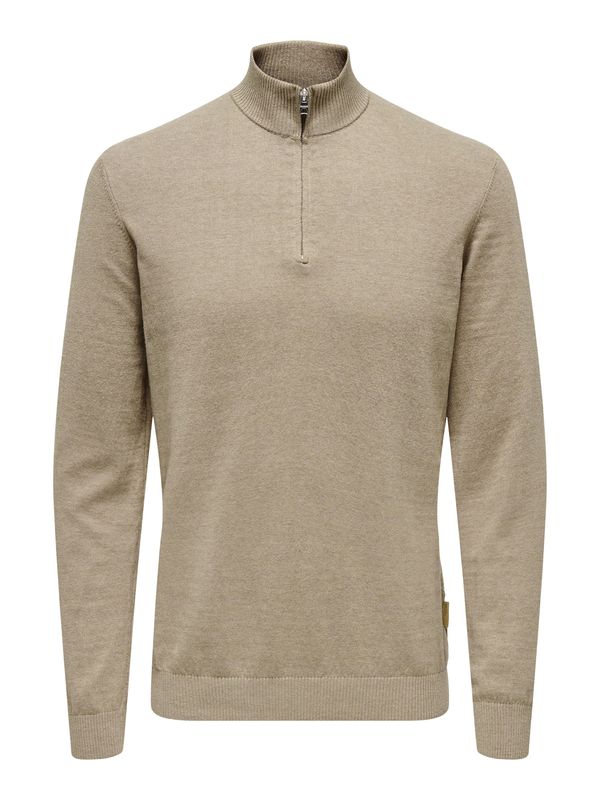Only & Sons Only & Sons Pulover 'ONSLoui'  tamno bež