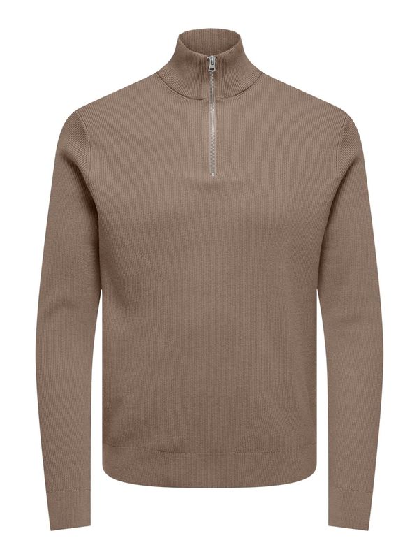Only & Sons Only & Sons Pulover 'ONSPhil'  taupe siva