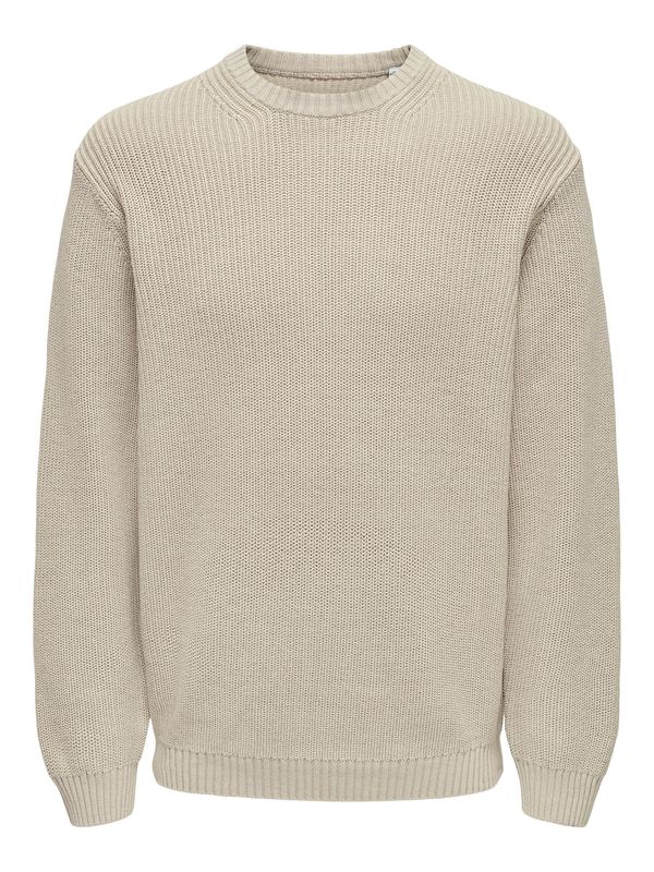 Only & Sons Only & Sons Pulover 'ONSROSU'  bež siva