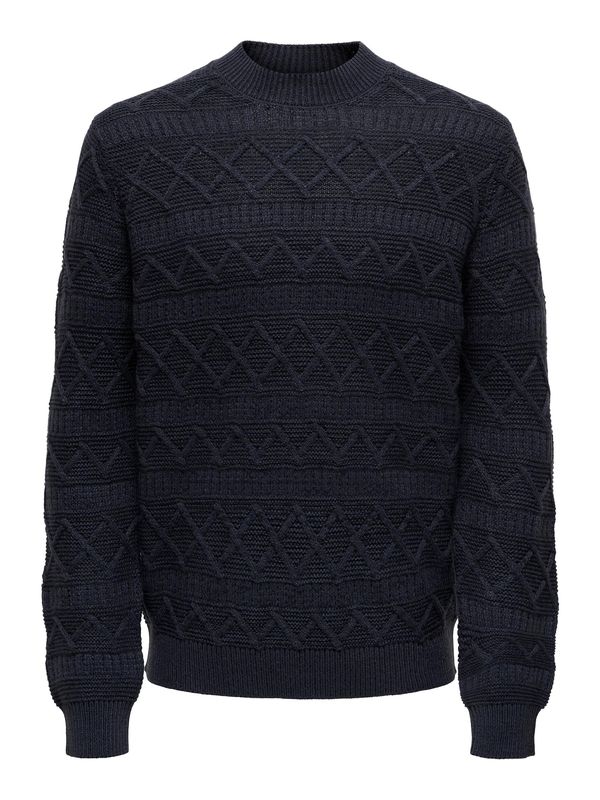 Only & Sons Only & Sons Pulover 'WADE'  mornarsko plava