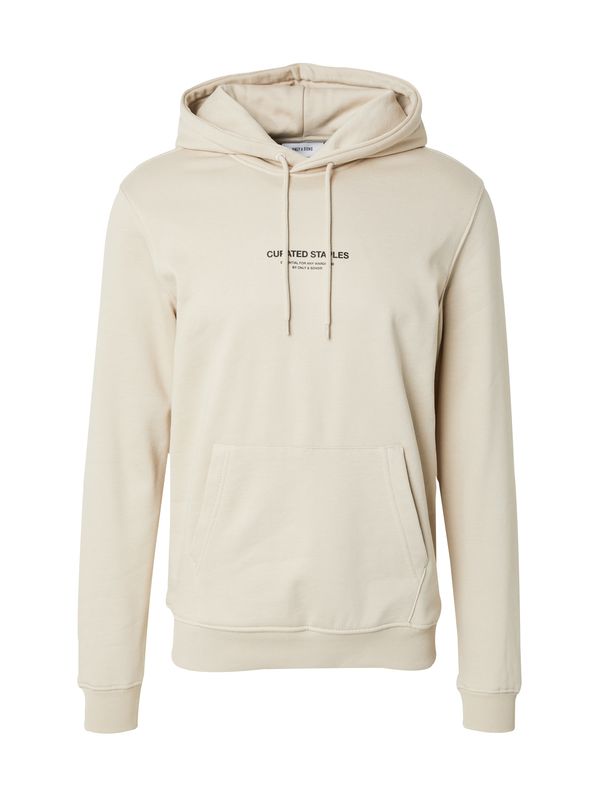 Only & Sons Only & Sons Sweater majica 'ONSCURATED'  bež siva / crna