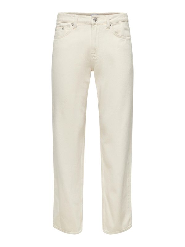 Only & Sons Only & Sons Traperice 'Edge'  ecru/prljavo bijela