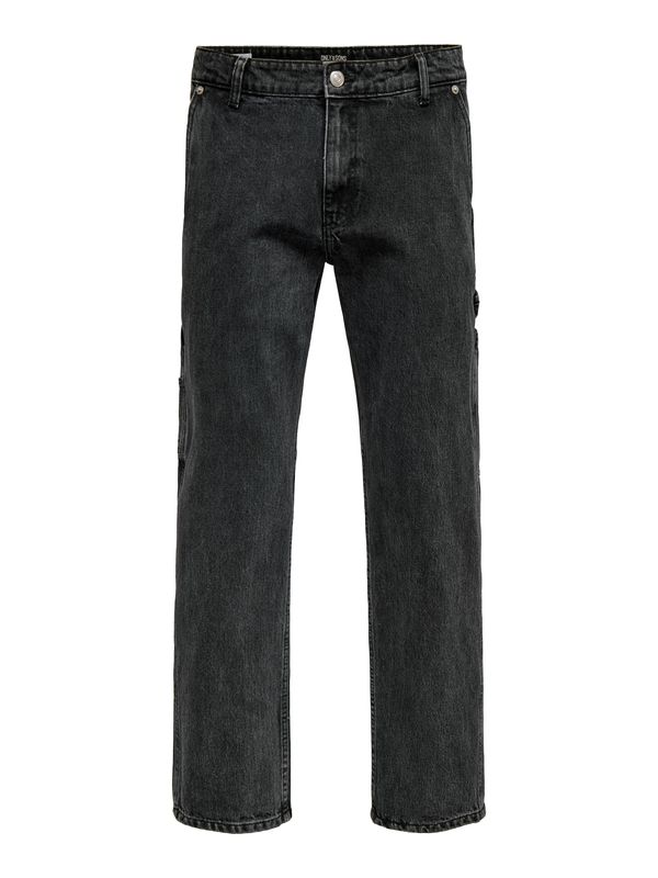 Only & Sons Only & Sons Traperice 'ONSEDGE'  crni traper