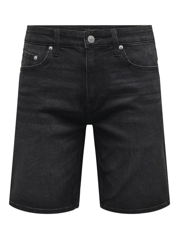 Only & Sons Only & Sons Traperice 'WEFT'  crni traper