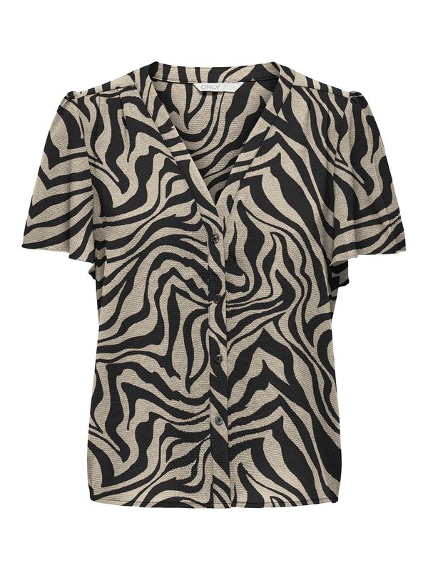 ONLY ONLY Bluza 'NOVA LIFE'  toplo smeđa / crna