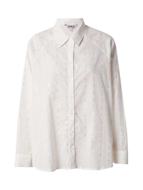 ONLY ONLY Bluza 'ONLMINNA GRACE'  srebro / bijela
