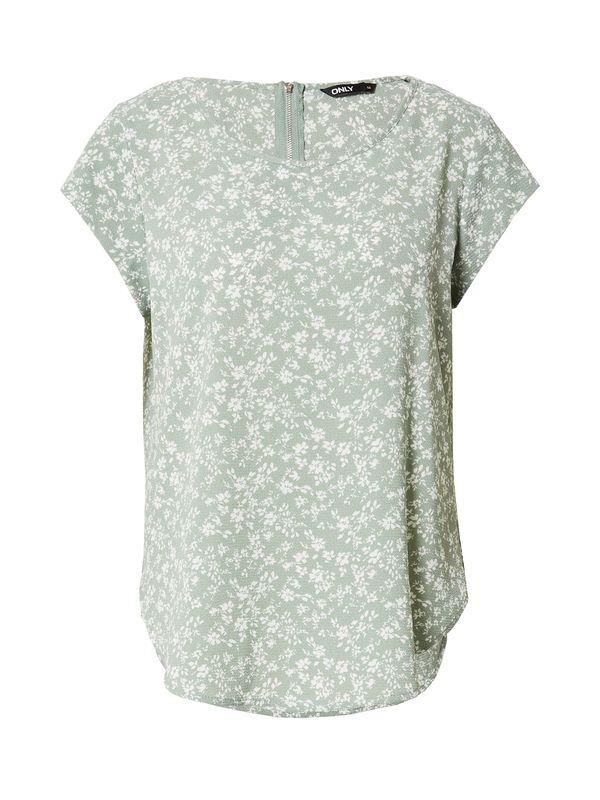 ONLY ONLY Bluza 'ONLVic'  pastelno zelena / bijela