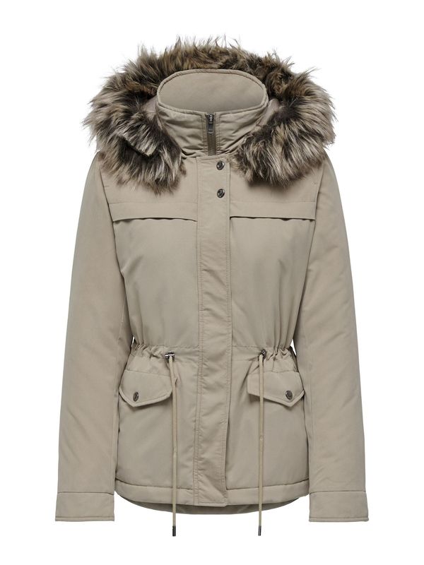 ONLY ONLY Lagana parka 'ONLNEWSTARLINE'  tamno bež / siva