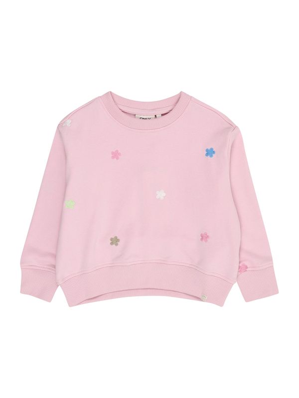 Only Mini Only Mini Sweater majica 'KMGLAVINA'  azur / brokat / roza / bijela