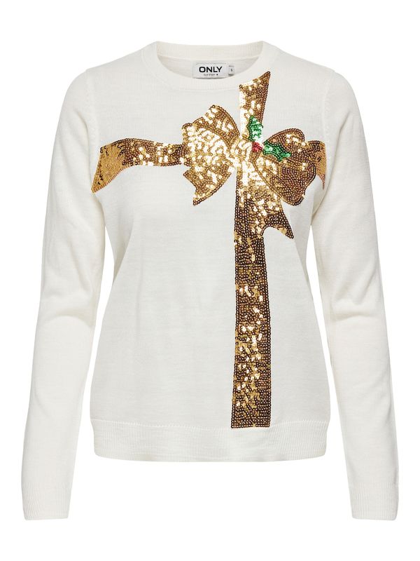 ONLY ONLY Pulover 'ONLXmas'  zlatna / zelena / bijela