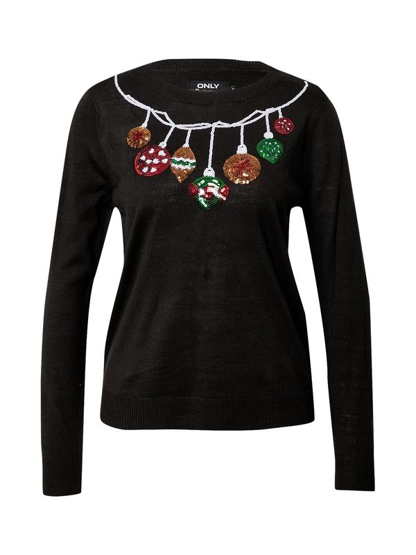 ONLY ONLY Pulover 'XMAS'  miks boja / crna
