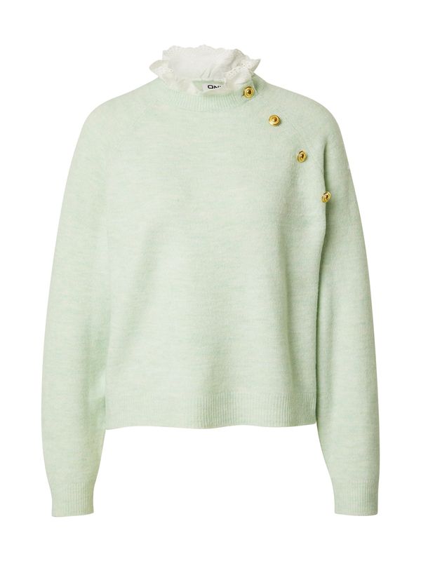 ONLY ONLY Pulover  zlatna / menta / bijela