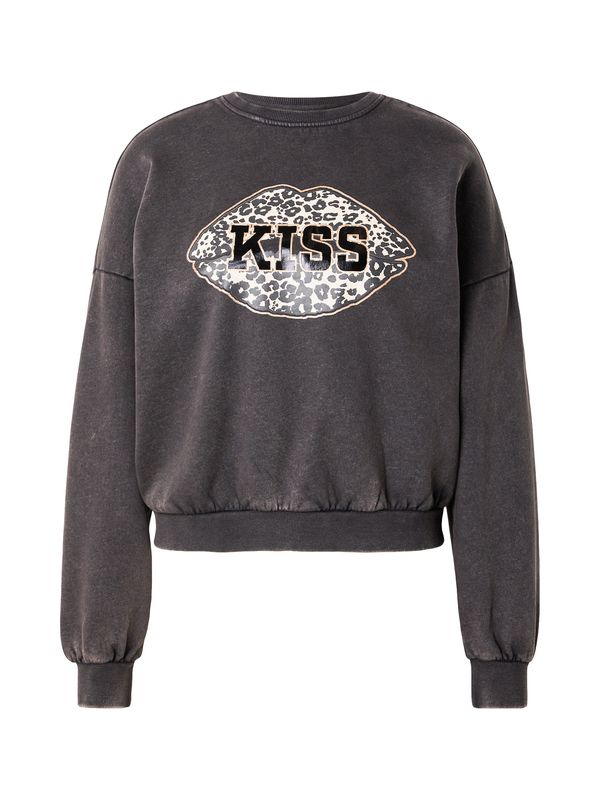 ONLY ONLY Sweater majica  zlatna / tamo siva / crna