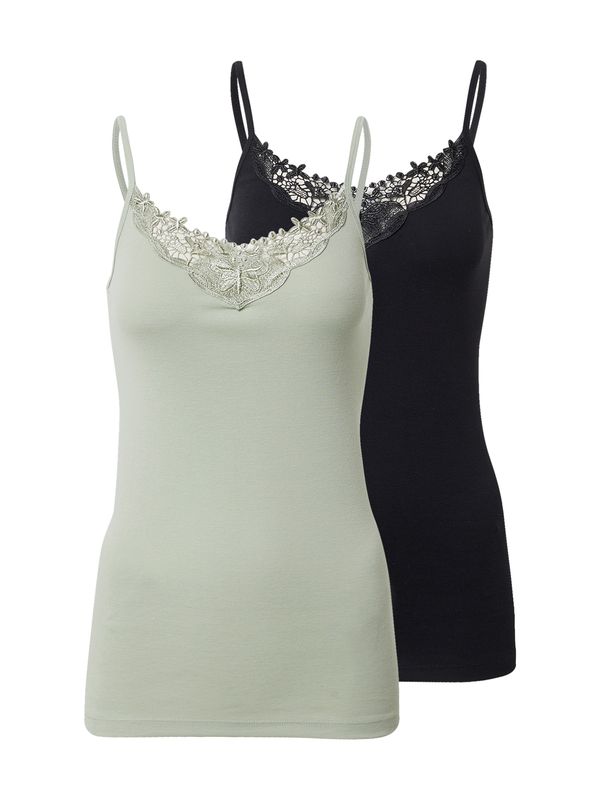 ONLY ONLY Top 'KIRA'  pastelno zelena / crna